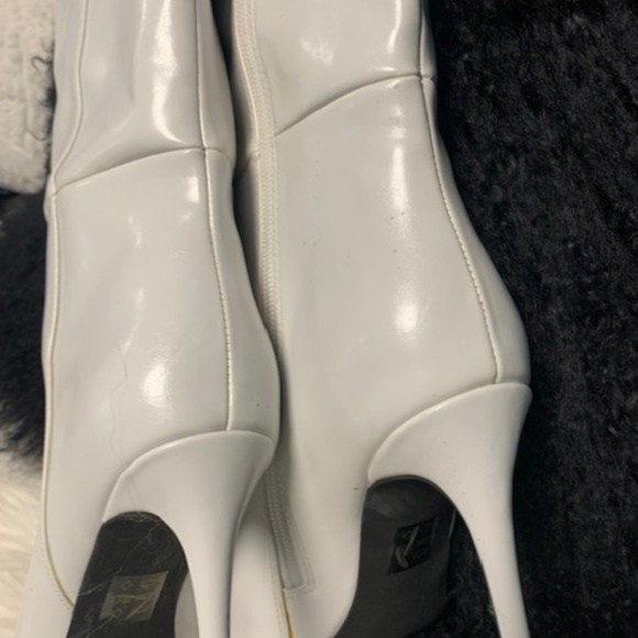 White Paton leather tall boots - Picture 4 of 4